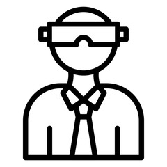 Vector Design Virtual Reality Icon Style