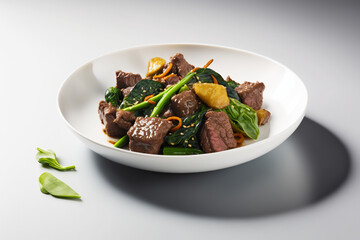 Delicious Beef Stir-Fry in Close-Up Shot
