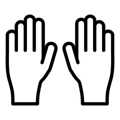 Obraz premium Vector Design Gloves Icon Style