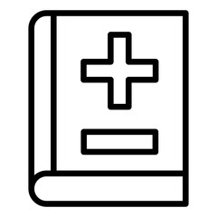 Obraz premium Vector Design Medical Book Icon Style