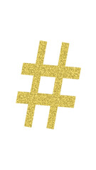 Sparkle Hash Tag Sign. PNG format illustration with alpha channel.