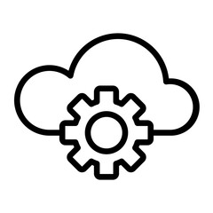 Obraz premium Vector Design Cloud Settings Icon Style