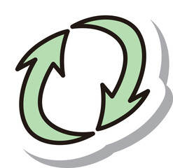 ステッカー風ビジネスアイコン　リピート