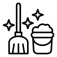 Vector Design Mop Icon Style