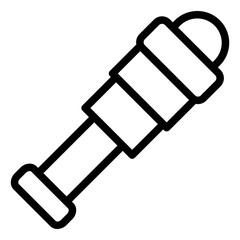 Vector Design Spyglass Icon Style