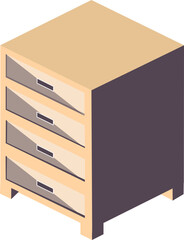 Isometric Furniture Illustration