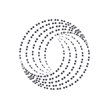 recommend clip art: bagel with circles vector isolated illustration