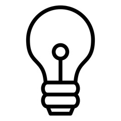 Vector Design Lightbulb Icon Style