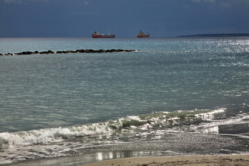 Mediterranean sea in Limassol. Cyprus