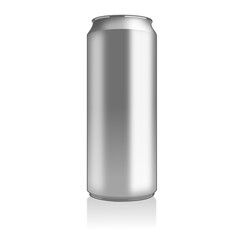 Illustration of an aluminum can with a transparent background.