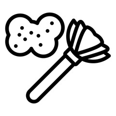 Vector Design Dusting Icon Style
