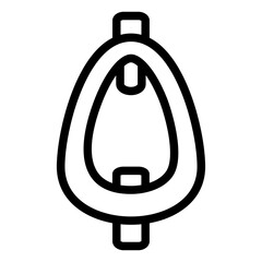 Vector Design Urinal Toilet Icon Style