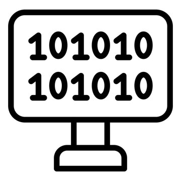 Vector Design Binary Code Icon Style