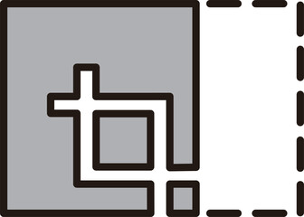 Obraz premium カラービジネスアイコン トリミング