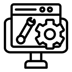 Vector Design Web Maintenance Icon Style