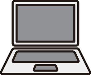カラービジネスアイコン　ノートパソコン