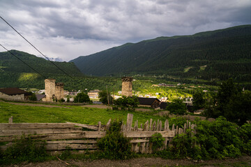 Mountains Georgia Mestia Svaneti beautiful place