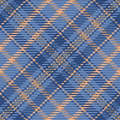 Seamless pattern of scottish tartan plaid. Repeatable background with check fabric texture. Vector backdrop striped textile print.