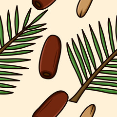 Patren Illustration of dates from Arabic