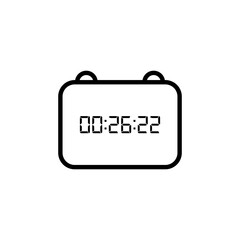 Digital clock icon vector design illustration.