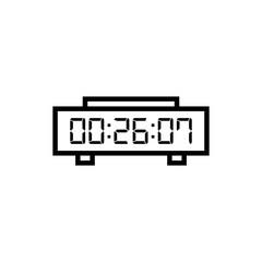 Fototapeta premium Digital clock icon vector design illustration.