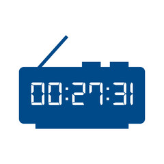 Digital clock icon vector design illustration.