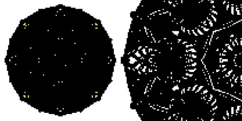 Circular mandala pattern for coloring, henna, tattoo, mehndi, books, decoration. Ornate decorative ornament in ethnic oriental style