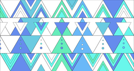 Graphic triangles. Ornament