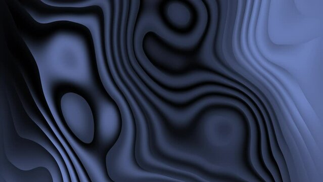 Looped background liquid gradient 4k in trendy dark gray colors combination. Seamless vivid animated bluish gray and black dynamic backdrop . Looped fluid phantom aspid wallpaper