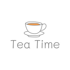 Cup of tea vector hand drawn logo templates. Isolated symbols for business branding and identity, for food blogs and websites, for grocery stores and cooking classes.