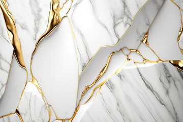 Abstract golden white marble texture background