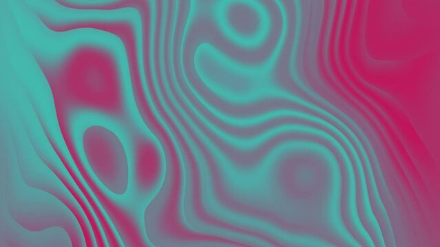 4k seamless animated acid colored background liquid gradient. Looped fluid toxic pink light teal wallpaper