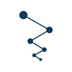 Connection icon. Connection blue symbol. Designed for web and software interfaces. Vector illustration