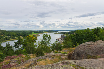 Fototapeta na wymiar Aussicht vom Garpedansberget in Gamleby, Schweden