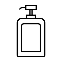 Simple soap bottle icon. Daily Necessities. Vector.