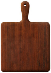Fototapeta premium Wooden cutting board isolated. Top view.