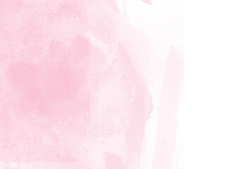 Fototapeta na wymiar Watercolor pink background paper effect