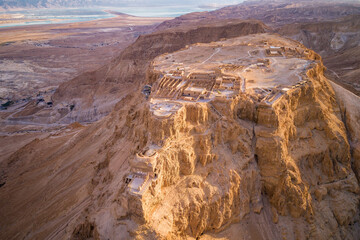 Masada. The ancient fortification in the Southern District of Israel. Masada National Park in the...