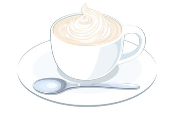 ウインナーコーヒーのイラスト