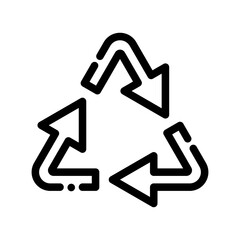 reduce reuse recycle eco triangle ecology icon