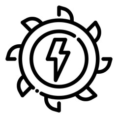 water turbine energy electricity circle eco ecology icon © alfanzed