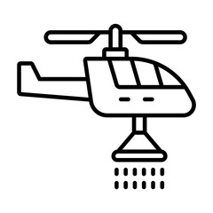 Firefighter Helicopter Icon