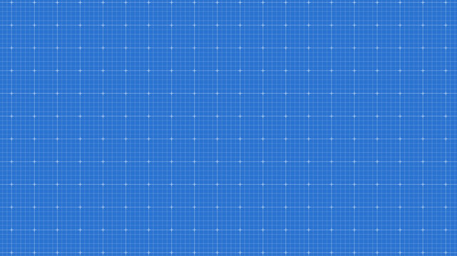Blueprint backdrop. Measurement grid, engineer sheet and blue paper for architectural drawings vector background