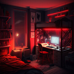 The perfect study spot - bright minds illuminated by LED lights
