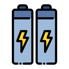 batteries battery eco energy electricity ecology icon