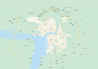 Map of Kazan City 