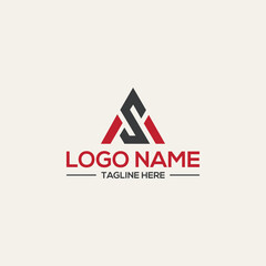 AS logo design icon designs