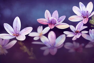 Obraz na płótnie Canvas Watercolor spring flowers. Ai generated. Generative AI