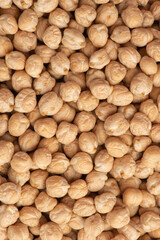 Macro texture of chickpea grains
