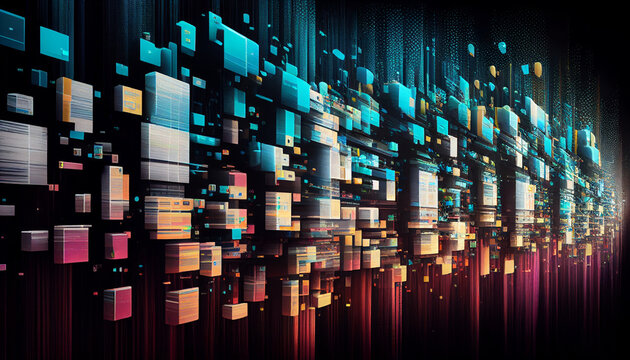 data upload abstract background